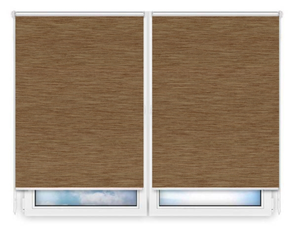 Рулонные шторы Мини Корсо коричневый цена. Купить в «Мастерская Жалюзи»